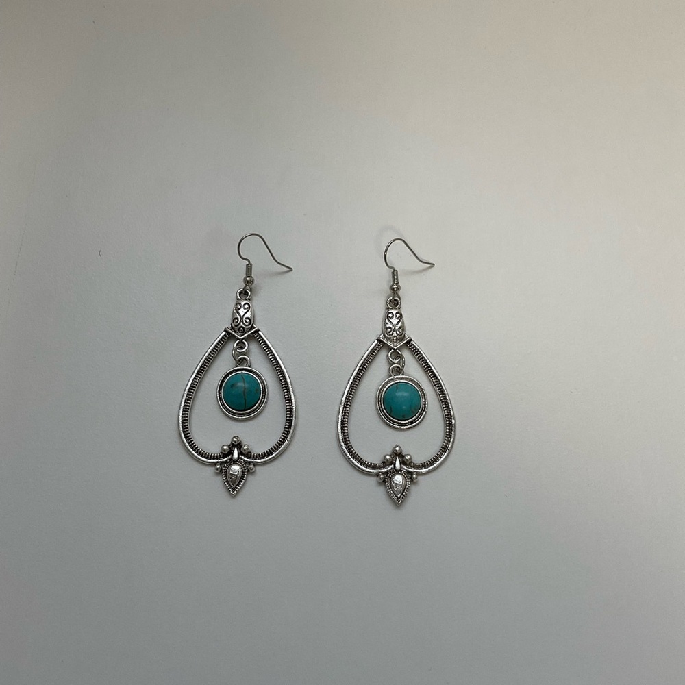 Bohemian Vintage Turquoise Earrings